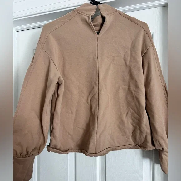 Zara Tan Women's Sweatshirt - Size Medium - Picture 5 of 6